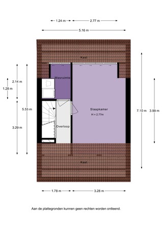 Floorplan - Bernhardstraat 1B, 3274 AB Heinenoord